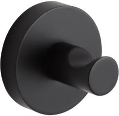 Stella Classic wieszak na ręcznik haczyk pojedynczy ścienny czarny mat 07.312-B - Wysyłka w 24h