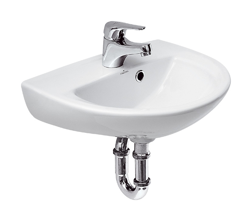 Mito President umywalka 44,5x35 cm półokrągła ścienna biała K08-002 - Wysyłka w 24h