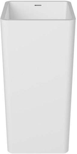 Besco Aygo umywalka 40x40 cm kwadratowa wolnostojąca biała #UAS-A-WOB
