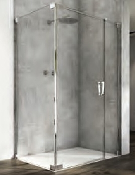 Ronal Cadura drzwi prysznicowe 80 cm uchylne srebrny połysk/szkło przezroczyste CA31CG0805007