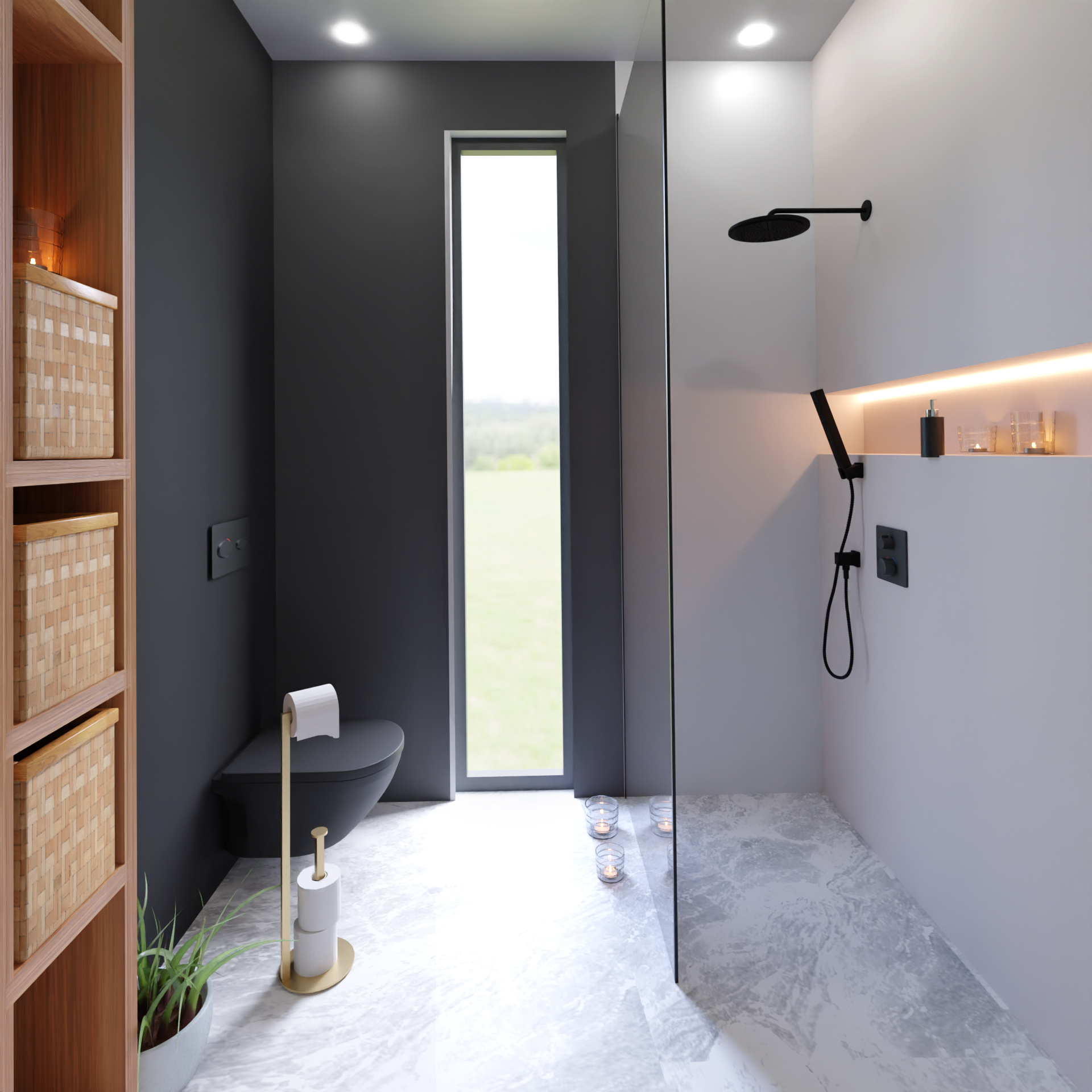 Baltica Design Gerd Gold Plus stojak na papier toaletowy złoty