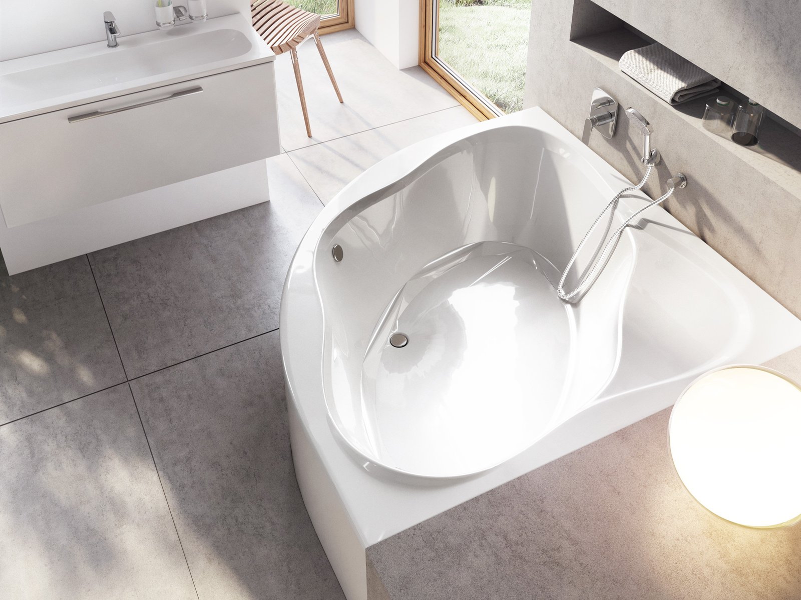 Ravak NewDay wanna narożna 140x140 cm lewa biała C651000000