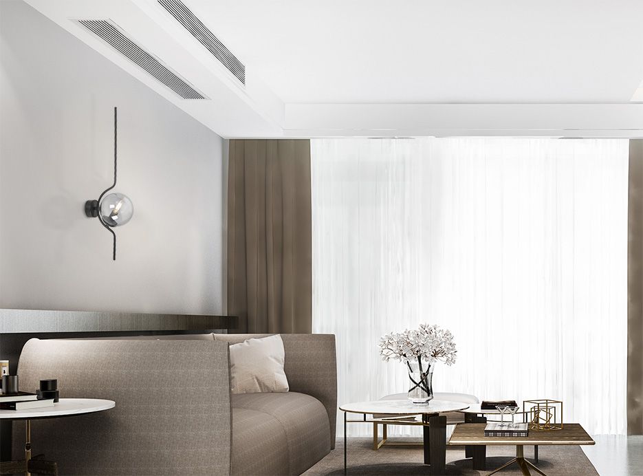 Kaja Neva kinkiet 1x40 W czarny-grafitowy K-5331