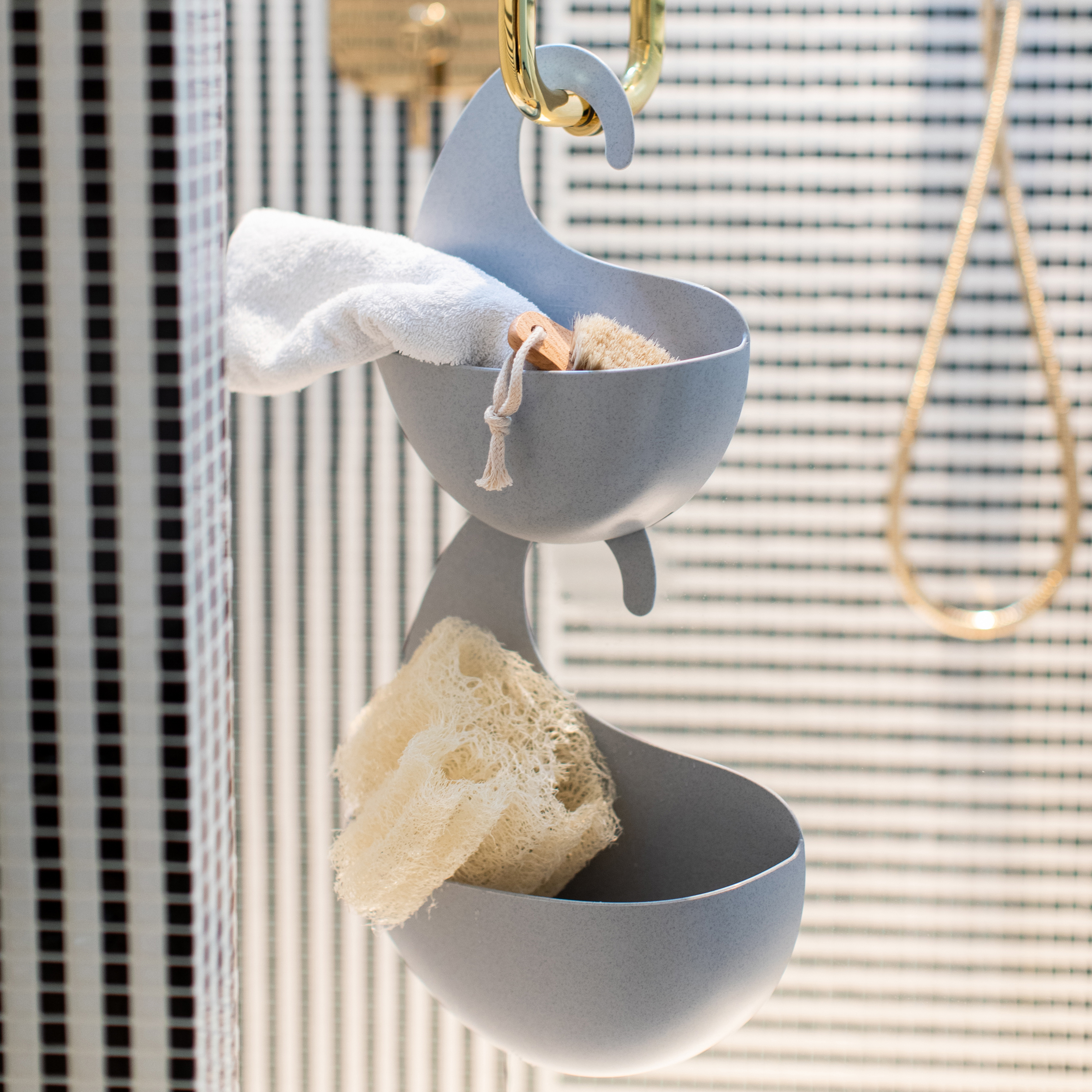 Koziol Surf XL organizer łazienkowy ścienny szary 2846670 - Wysyłka w 24h