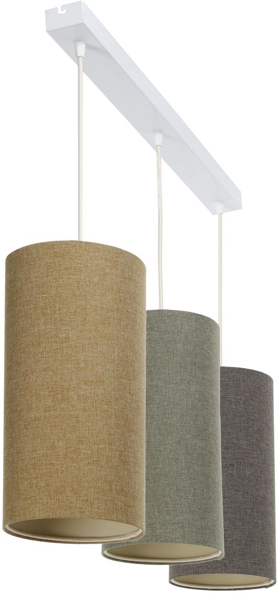 BPS Koncept Boho Ellegant Slim lampa wisząca 3x60W beżowa/brązowa 0T0-L3-008