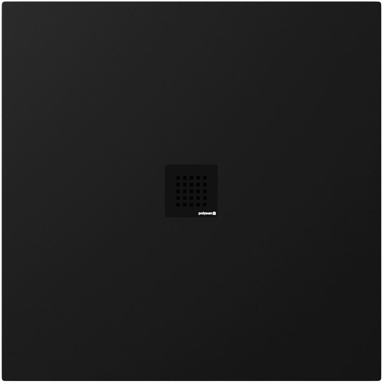 Polysan Treneca brodzik kwadratowy 90x90 cm czarny 84300.21