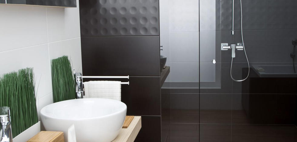 Paradyż Modul płytka ścienna 30x60 cm motyw C grafitowa