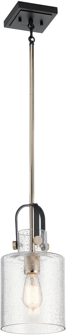 Quintiesse Kitner lampa wisząca 1x60 W polerowany nikiel QN-KITNER-P-PN