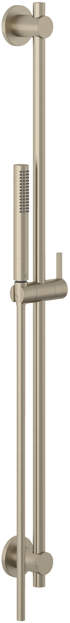 Kludi Nova Fonte Puristic zestaw prysznicowy ścienny nikiel szczotkowany 20840N5-15
