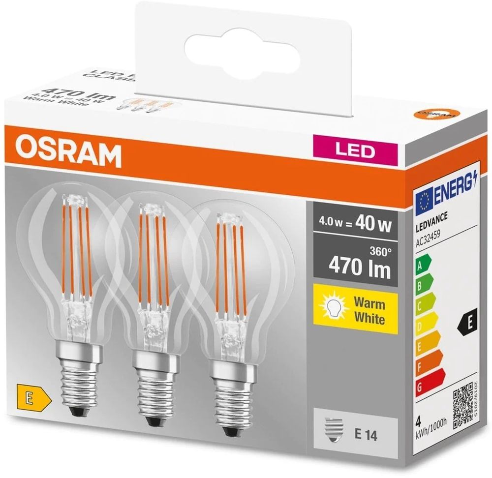 Osram LED Lamps żarówki LED Multipack 3x4 W 2700 K E14 - Wysyłka w 24h