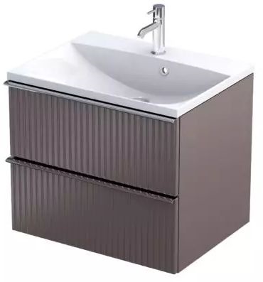 Oristo Etna szafka 59,6x45,5x50 cm podumywalkowa wisząca mokka OR52-SD2S-60-21R