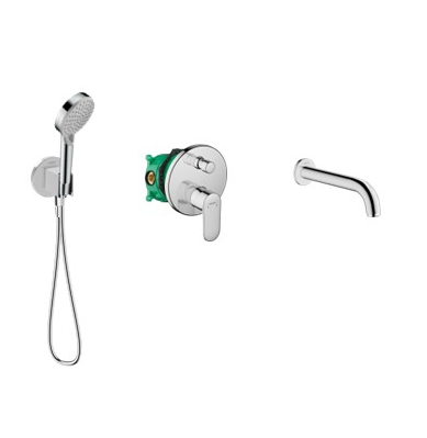 Zestaw Vernis Blend komplet wannowo-prysznicowy podtynkowy chrom (71466000, 01800180, 26888000, 26340000, 28272000, 71420000) - Wysyłka w 24h