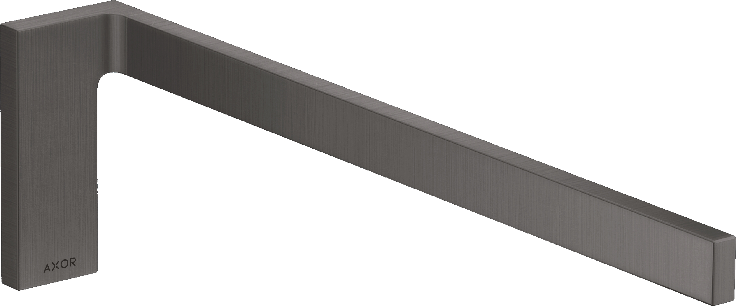 Axor Universal Rectangular wieszak na ręcznik czarny chrom szczotkowany 42626340