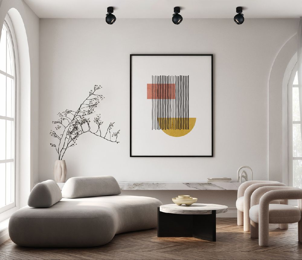 Italux Lafin lampa podsufitowa 1x10 W czarna SPL-45379-1R-BK