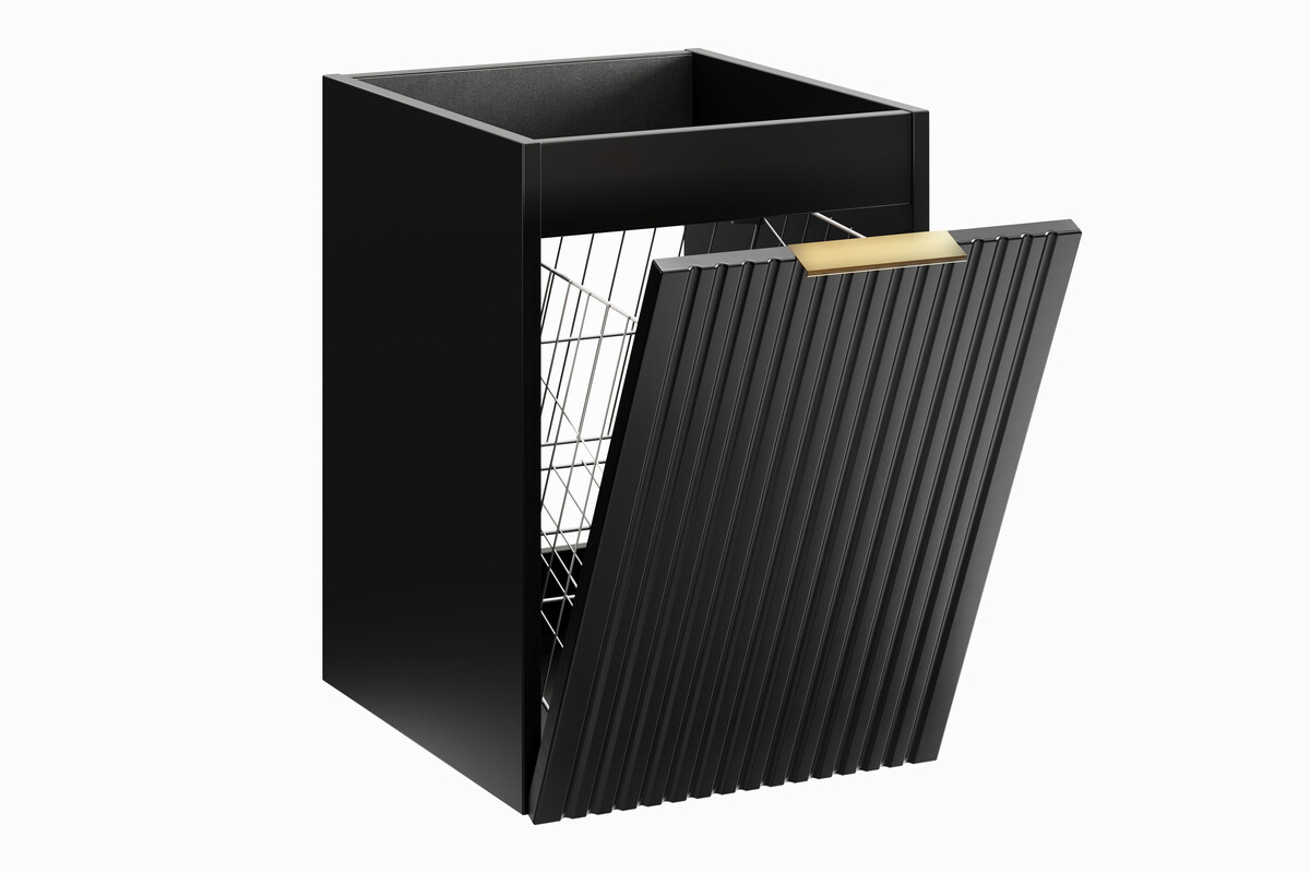 Comad Adel Black szafka 40x46x57 cm boczna wisząca z koszem czarny mat ADEL BLACK 81-40-1DK - Wysyłka w 24h