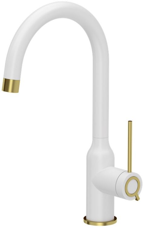 Quadron Ingrid bateria kuchenna stojąca biała-złoto/stare złoto 3523500_WHMPVDG1 - Wysyłka w 24h