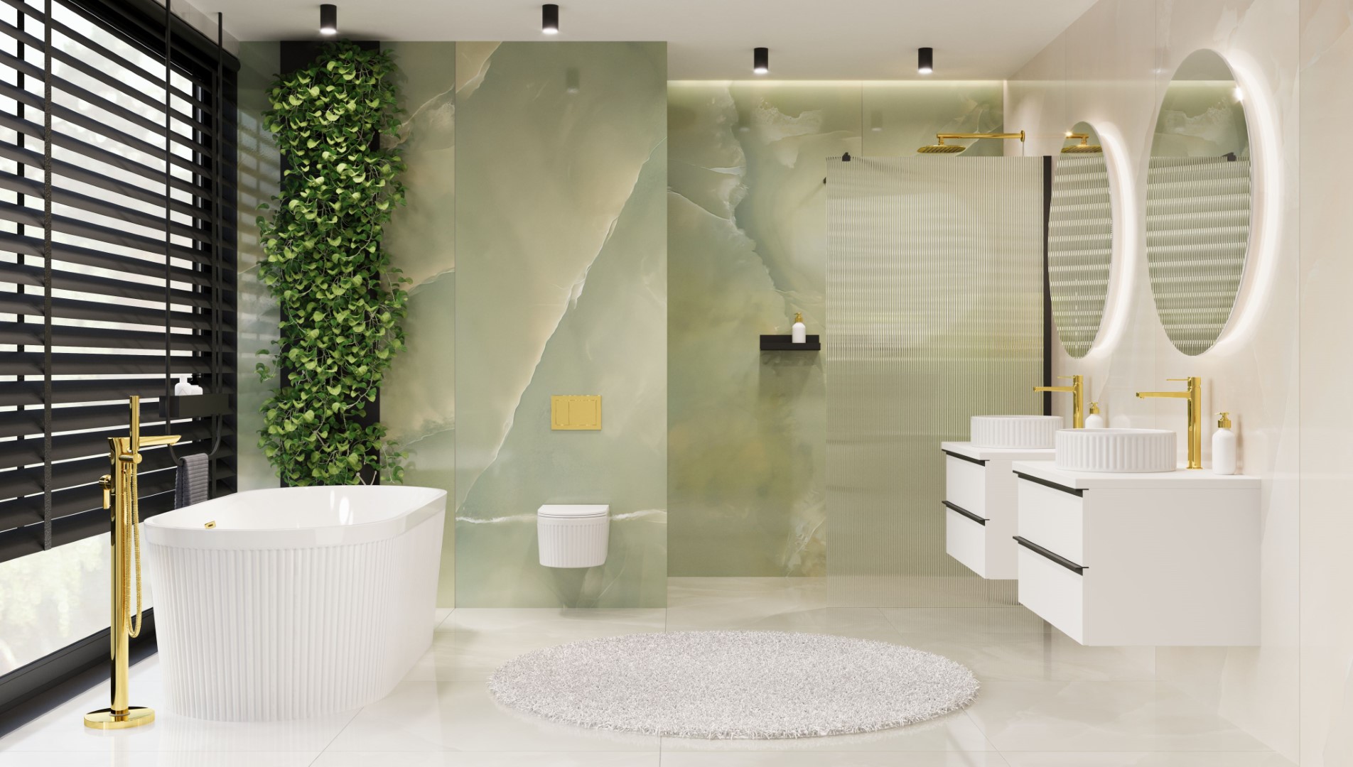 Invena Glamour wanna wolnostojąca 170x80 cm owalna biała AN-01-190