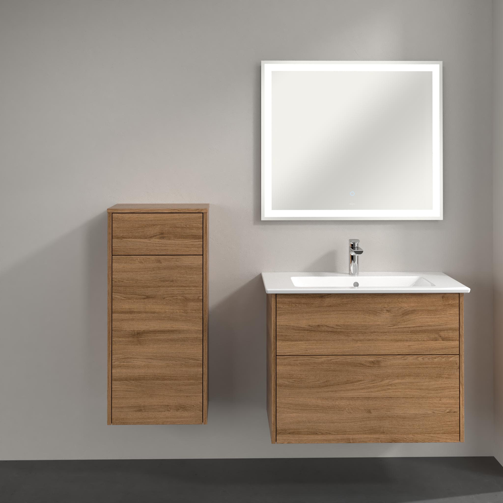 Villeroy & Boch Finero szafka boczna 86 cm wysoka wisząca niski lewa kansas oak C53100RH - Wysyłka w 24h