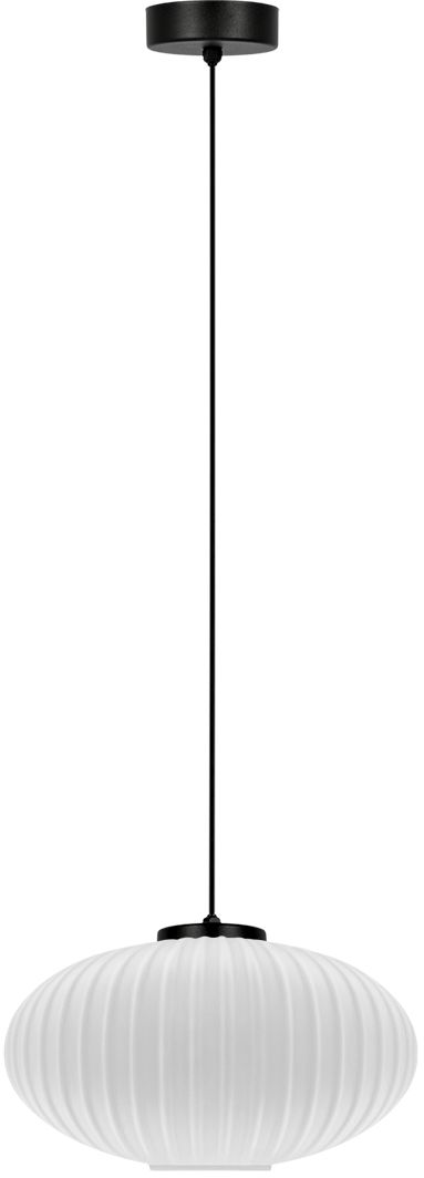 Kaja Peso lampa wisząca 1x15 W biała-czarna K-5670