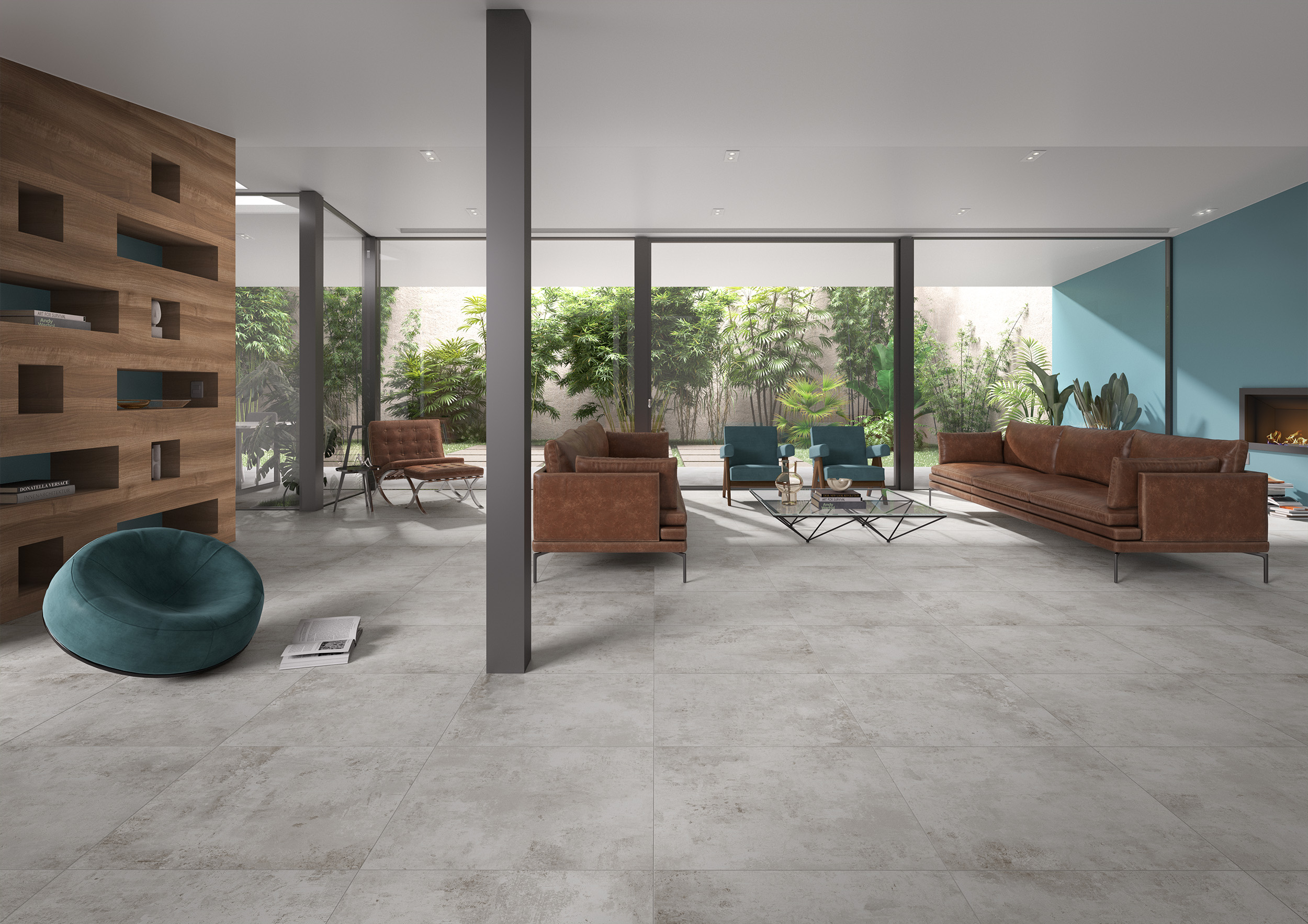 Sintesi Paint White płytka ścienno-podłogowa 119,8x60 cm biała-szara-mix kolorów