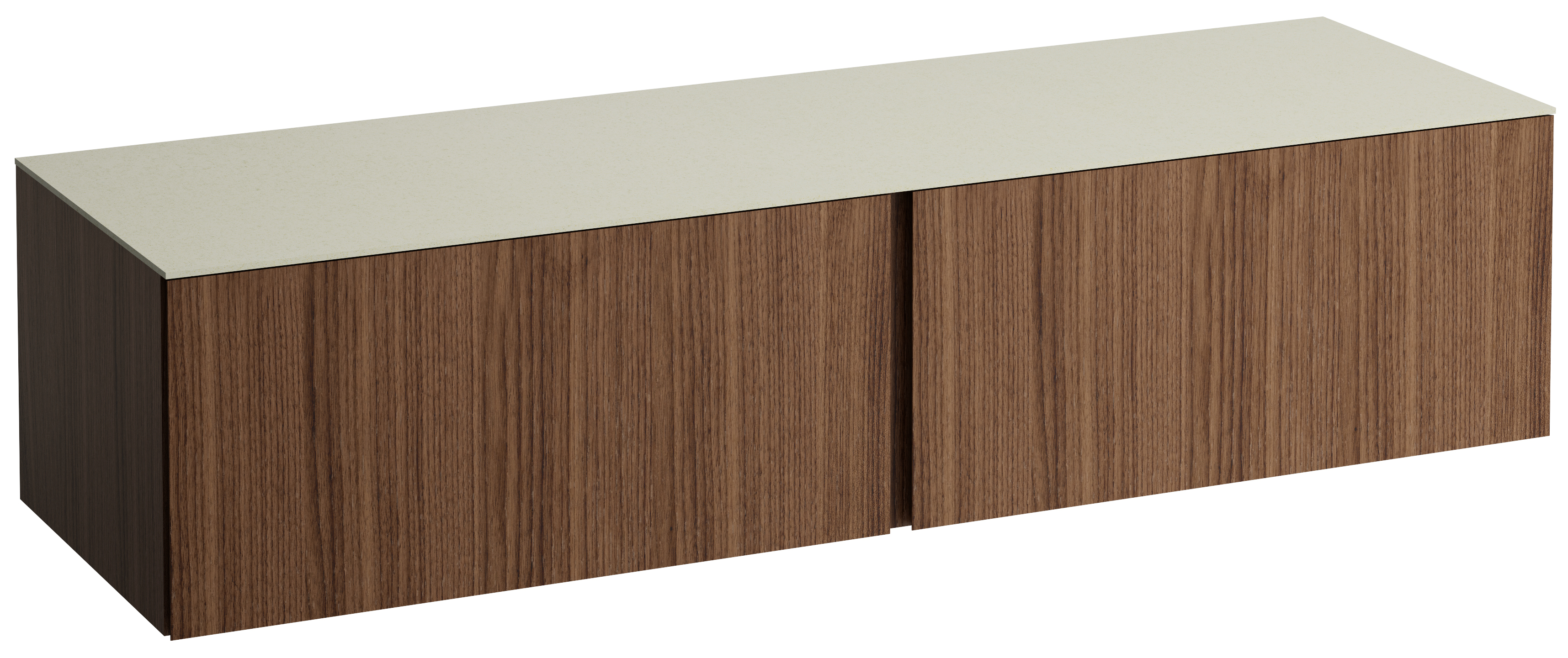 Laufen Il Bagno Alessi szafka 160 cm podumywalkowa wisząca z blatem noce canaletto H4313300976301