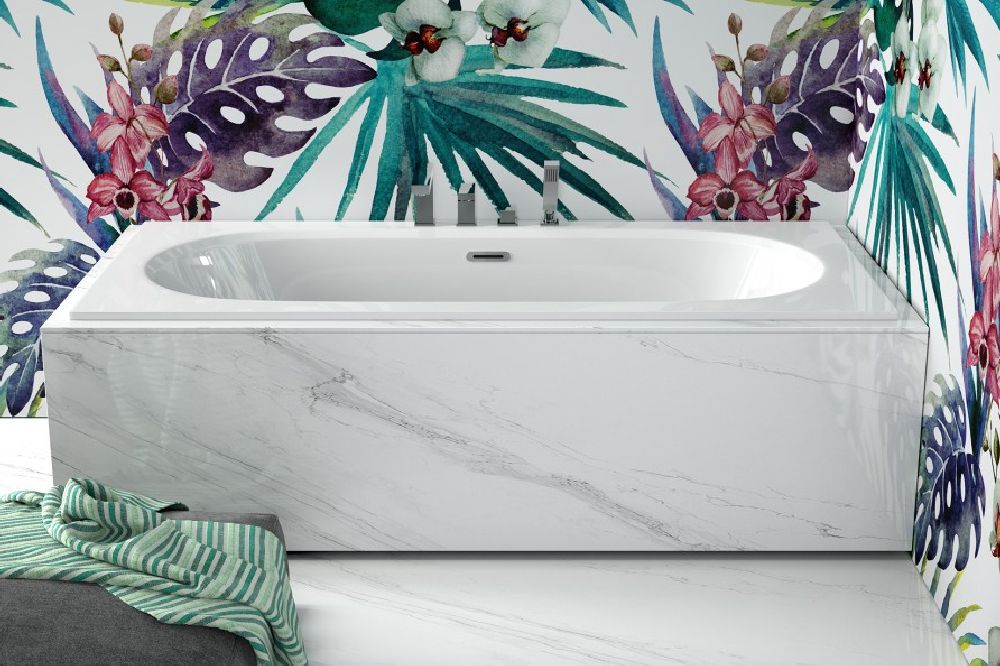 Besco Vitae Slim+ wanna prostokątna Slim 159,5x75 cm biała #WAV-160-SC+