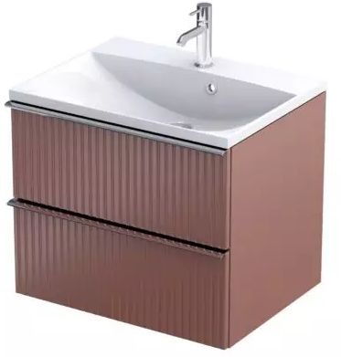 Oristo Etna szafka 59,6x45,5x50 cm podumywalkowa wisząca ceglana OR52-SD2S-60-19R