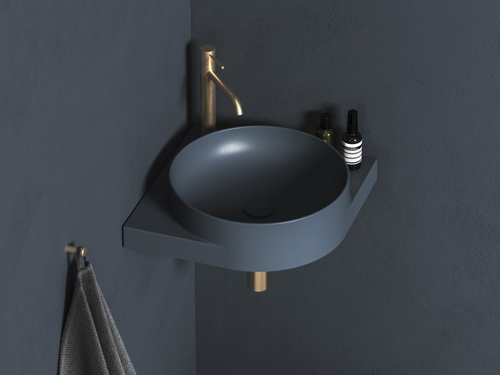 Ravak Yard umywalka 45 cm deepsea blue XJX07245000