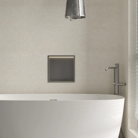 Balneo Wall Box półka wnękowa 30 cm gun metal B0101080109-1