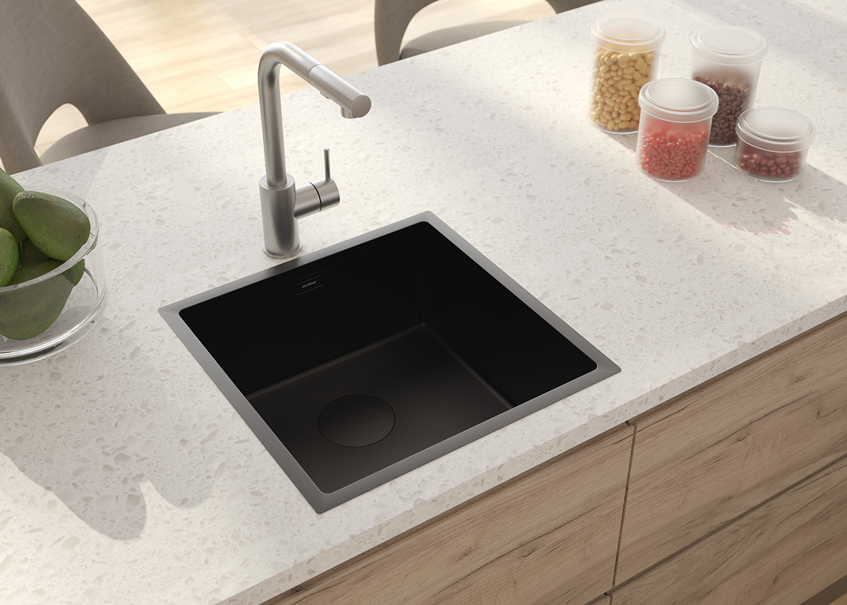 Oltens Myvat bateria kuchenna stojąca z wyciąganą wylewką nikiel 35205910 - Wysyłka w 24h