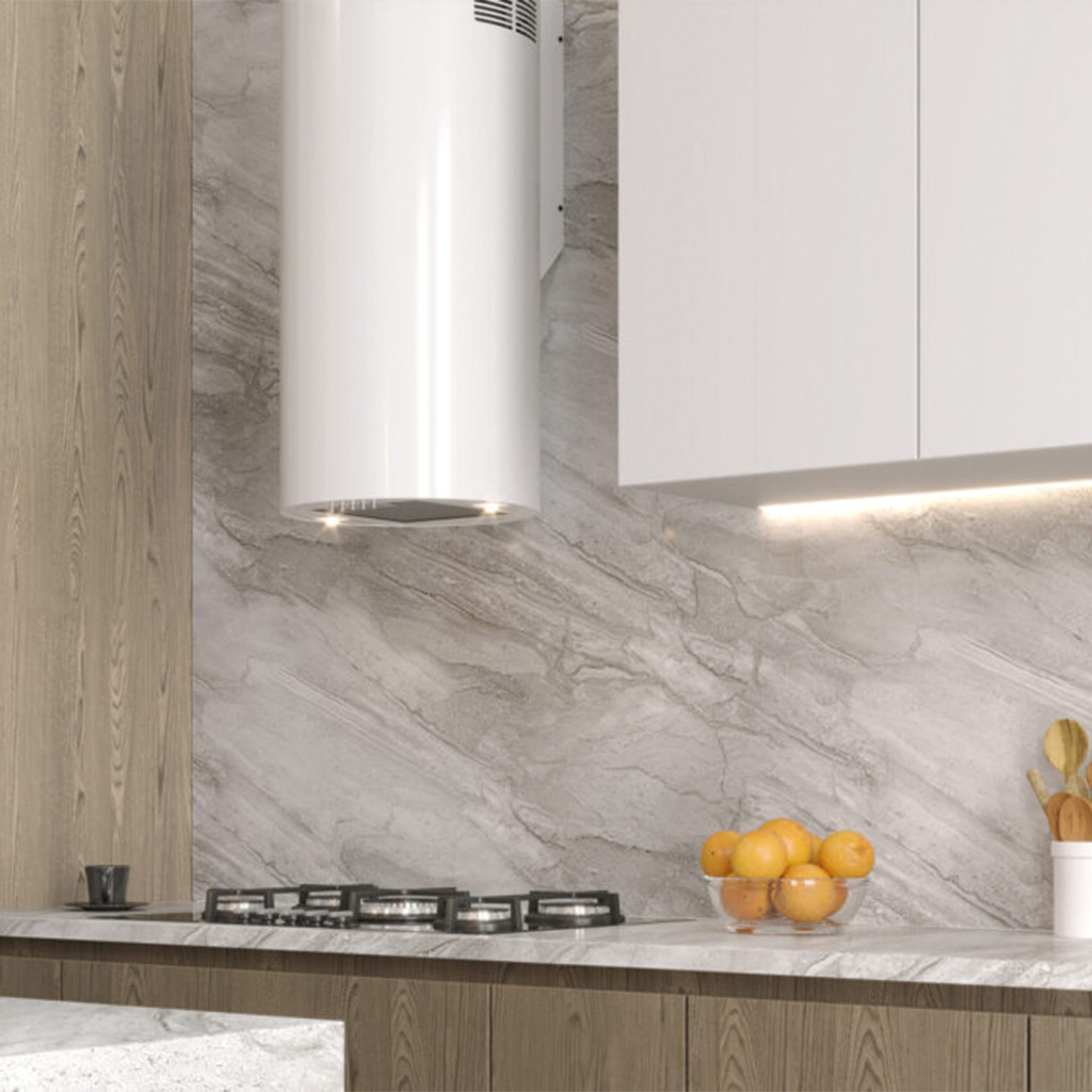 Maan Elba okap kuchenny 31 cm kominowy biały OELBW731D4P.S3.BI_EO