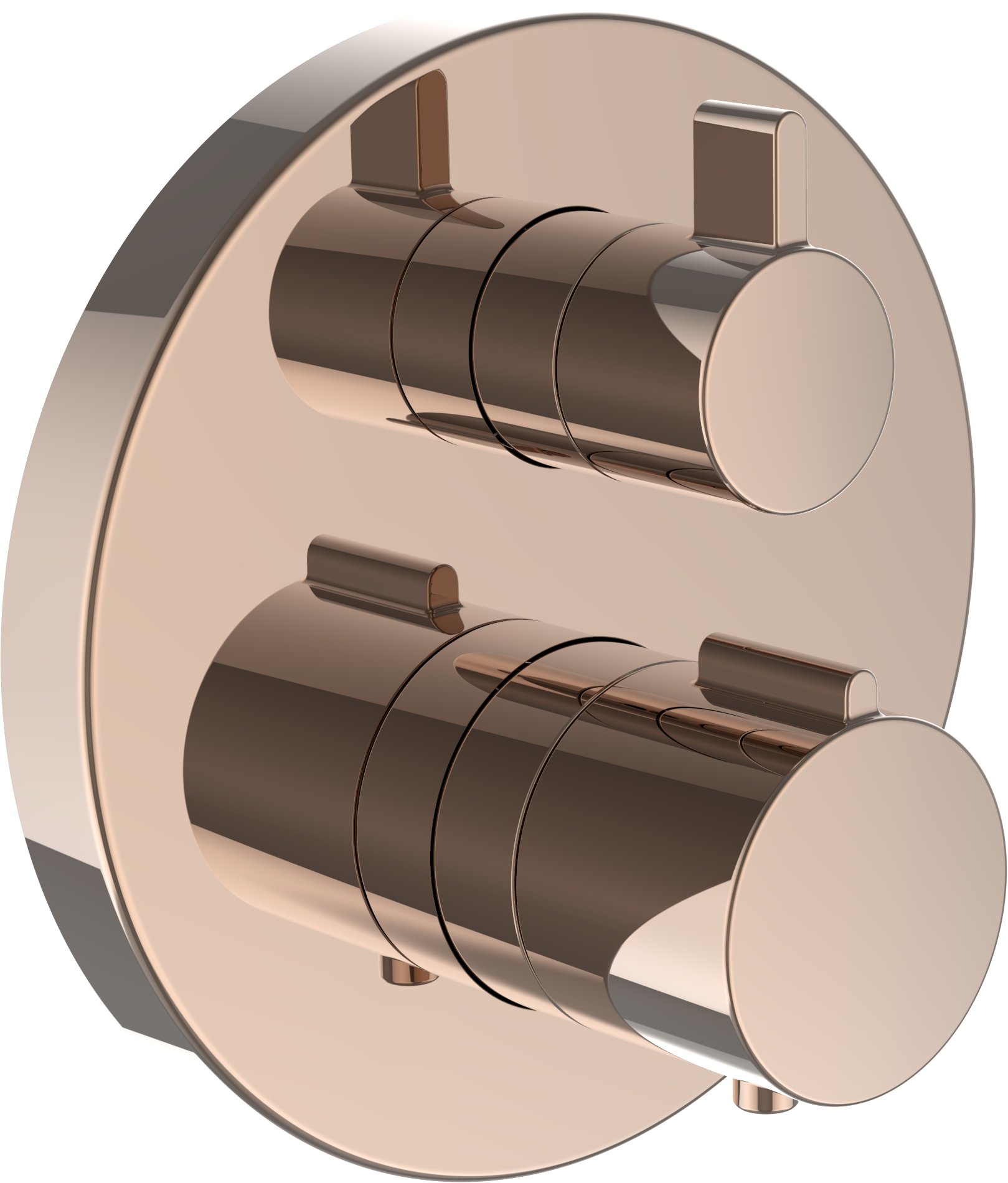 Laufen City Therm bateria wannowo-prysznicowa podtynkowa różowe złoto HF905475465000