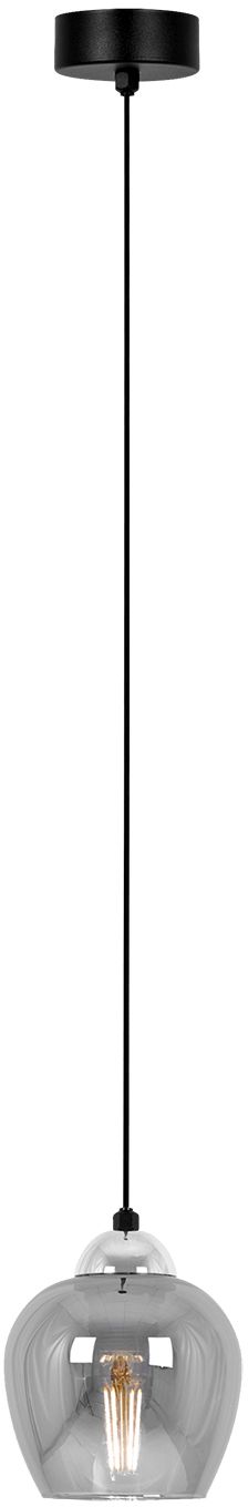 Kaja Nira lampa wisząca 1x15 W czarna-chrom K-5610