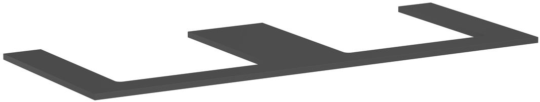 Hansgrohe Xilesa E blat naszafkowy 137,5x55 cm szary 54274760