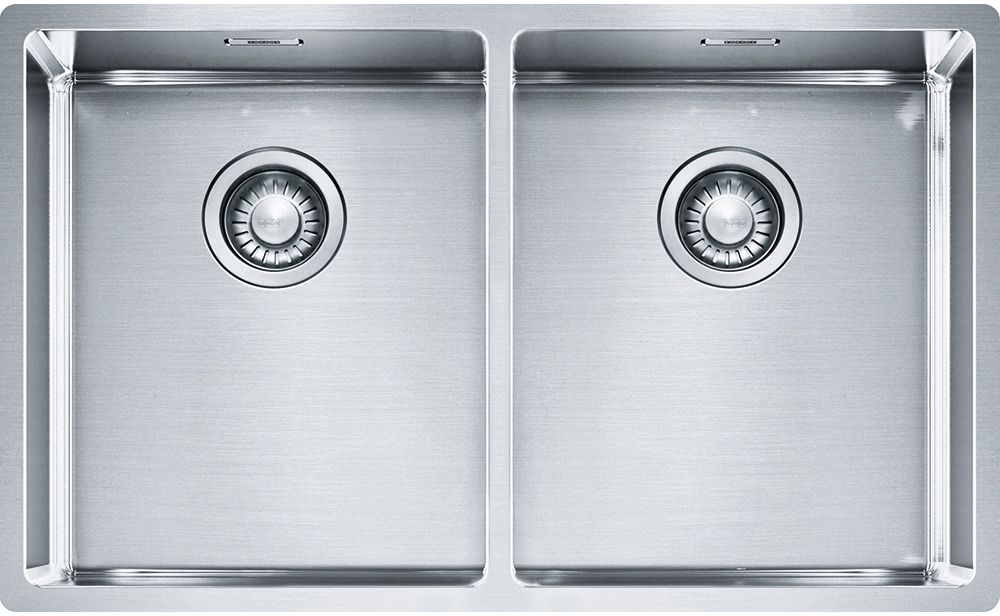Franke Box BXX 220/120 34-34 zlewozmywak stalowy 74x45 cm stal szczotkowana 127.0370.188