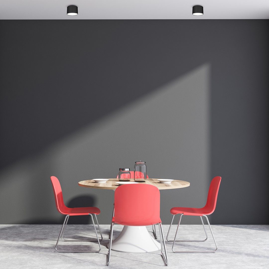 Milagro Dixie lampa podsufitowa 1x20W czarna MLP7543