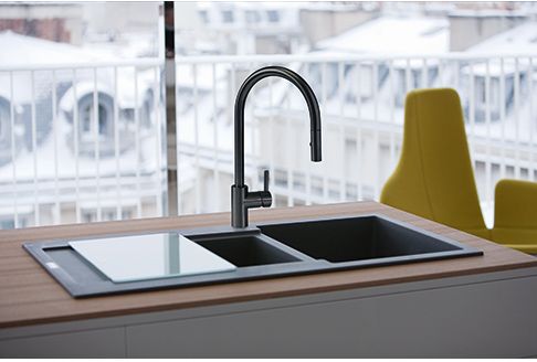 Franke Eos bateria kuchenna stojąca czarna 115.0613.671 - Wysyłka w 24h