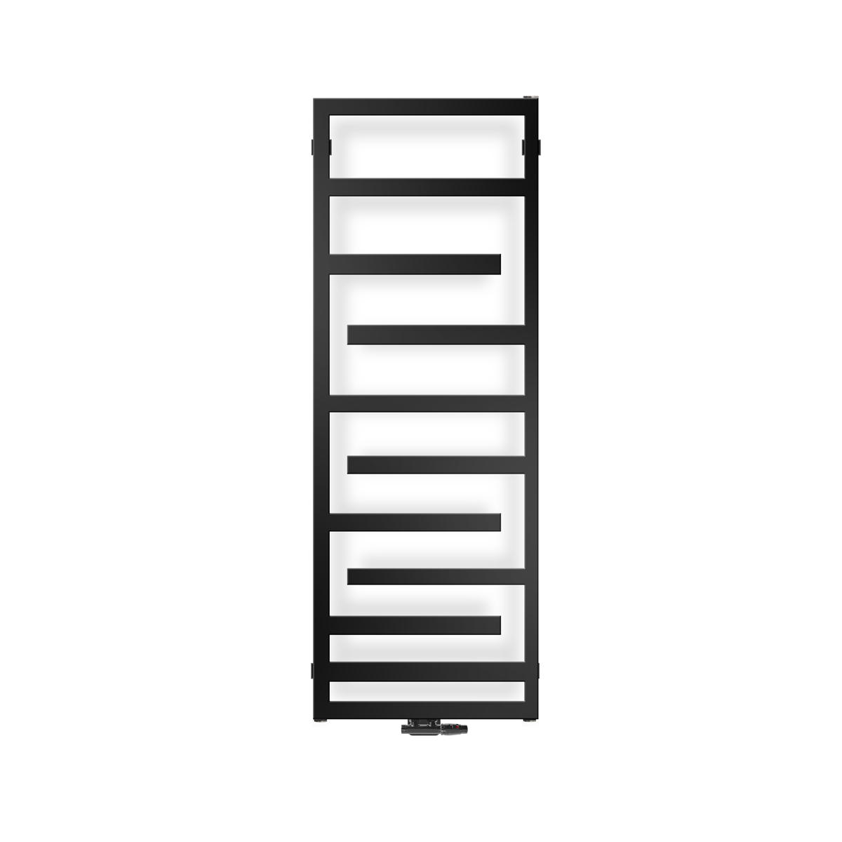 Oltens Flamma grzejnik łazienkowy dekoracyjny 139x50 cm czarny 55016300 - Wysyłka w 24h