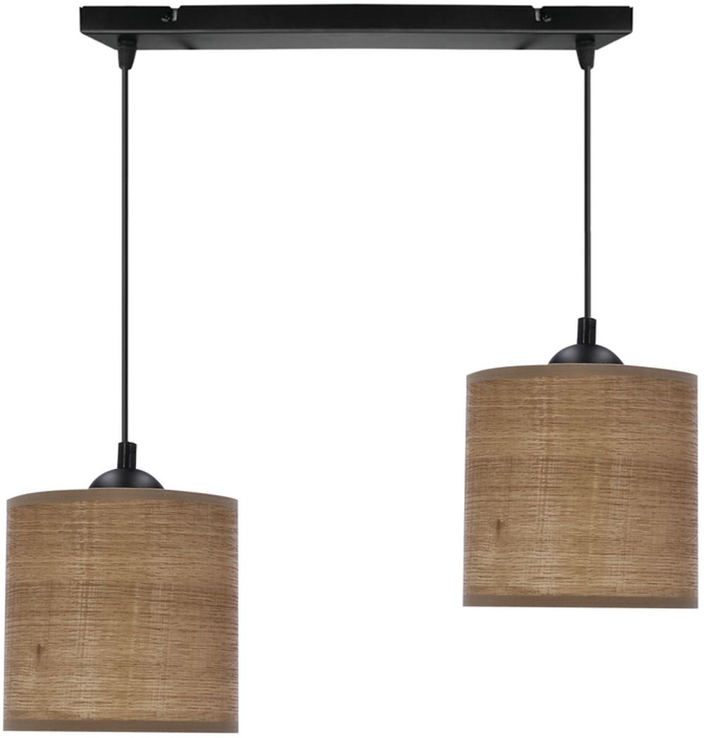 Candellux Legno lampa wisząca 2x40 W czarna 32-18328