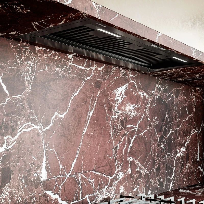 Globalo Design Vellaris okap kuchenny 90 cm podszafkowy czarny VELLARIS_90_1_BLACK