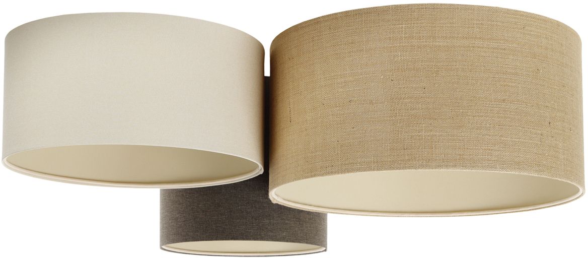 BPS Koncept Boho Ellegant lampa podsufitowa 3x60 W brązowa 080-076