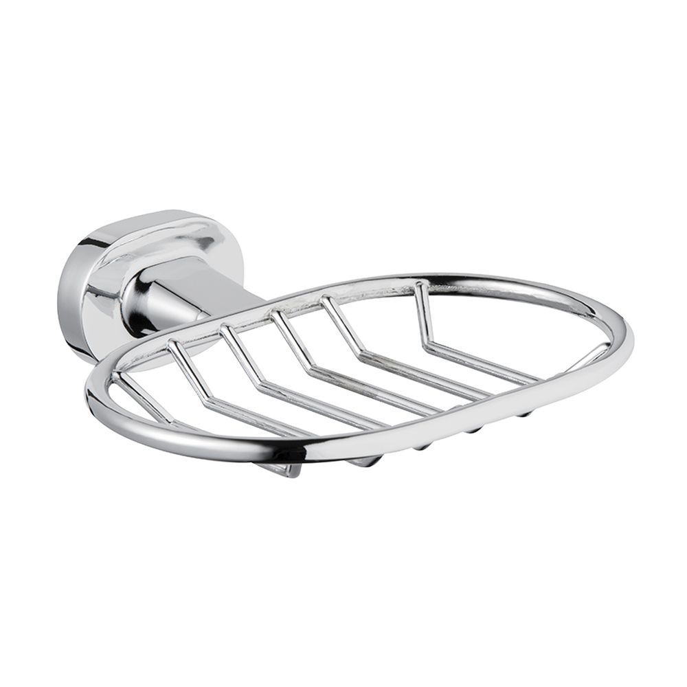 BISK Go mydelniczka ścienna ażurowa chrom 07028