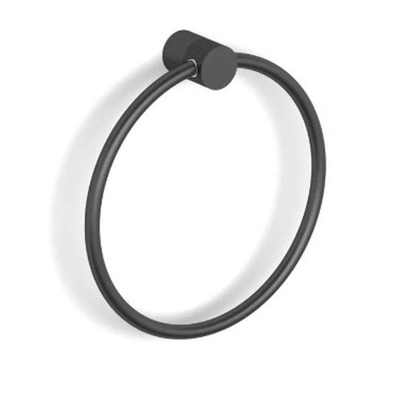 Stella Megan wieszak na ręcznik 20 cm okrągły czarny mat 13.140-B - Wysyłka w 24h