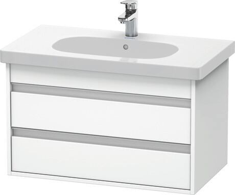 Duravit Ketho szafka 80x45,5x48 cm podumywalkowa wisząca szara KT664700707
