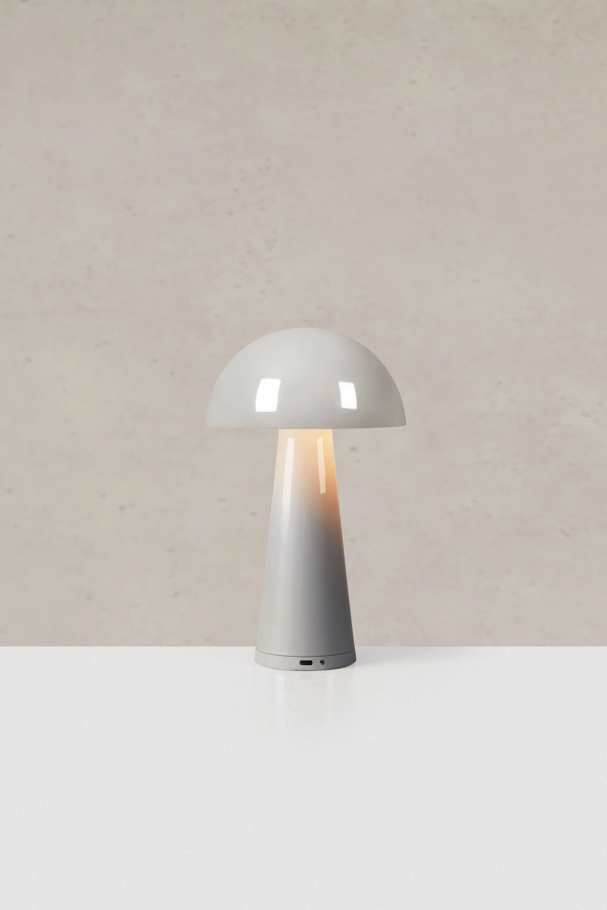 Markslöjd Fungi lampa stołowa 1x1,5 W szara 108950