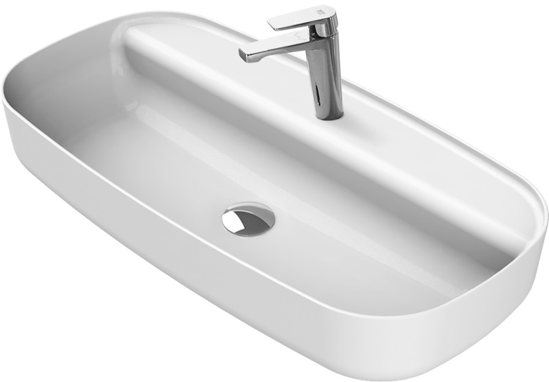 CeraStyle Aqua umywalka 80x40 cm nablatowa biała 077300-U