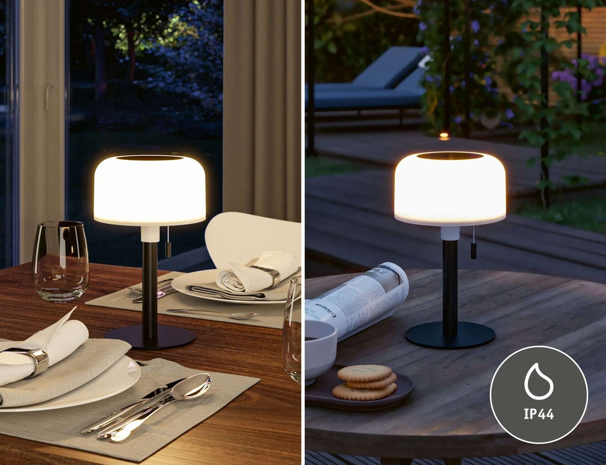 Paulmann Bartja lampa stołowa 1x1,6 W czarna PL94607