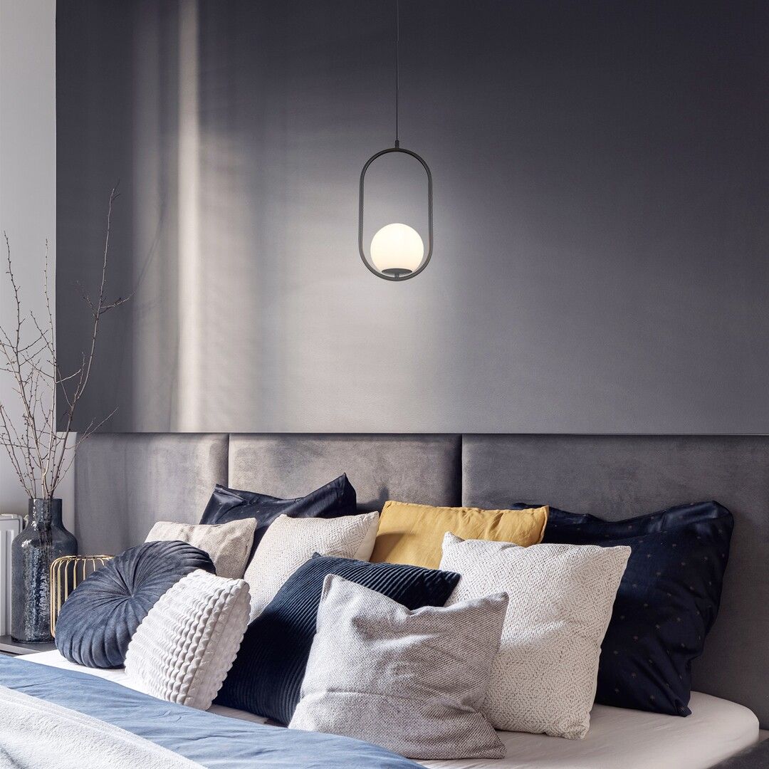 Rabalux Ghita lampa wisząca 1x20 W biała-czarna-przydymiona 72028 - Wysyłka w 24h