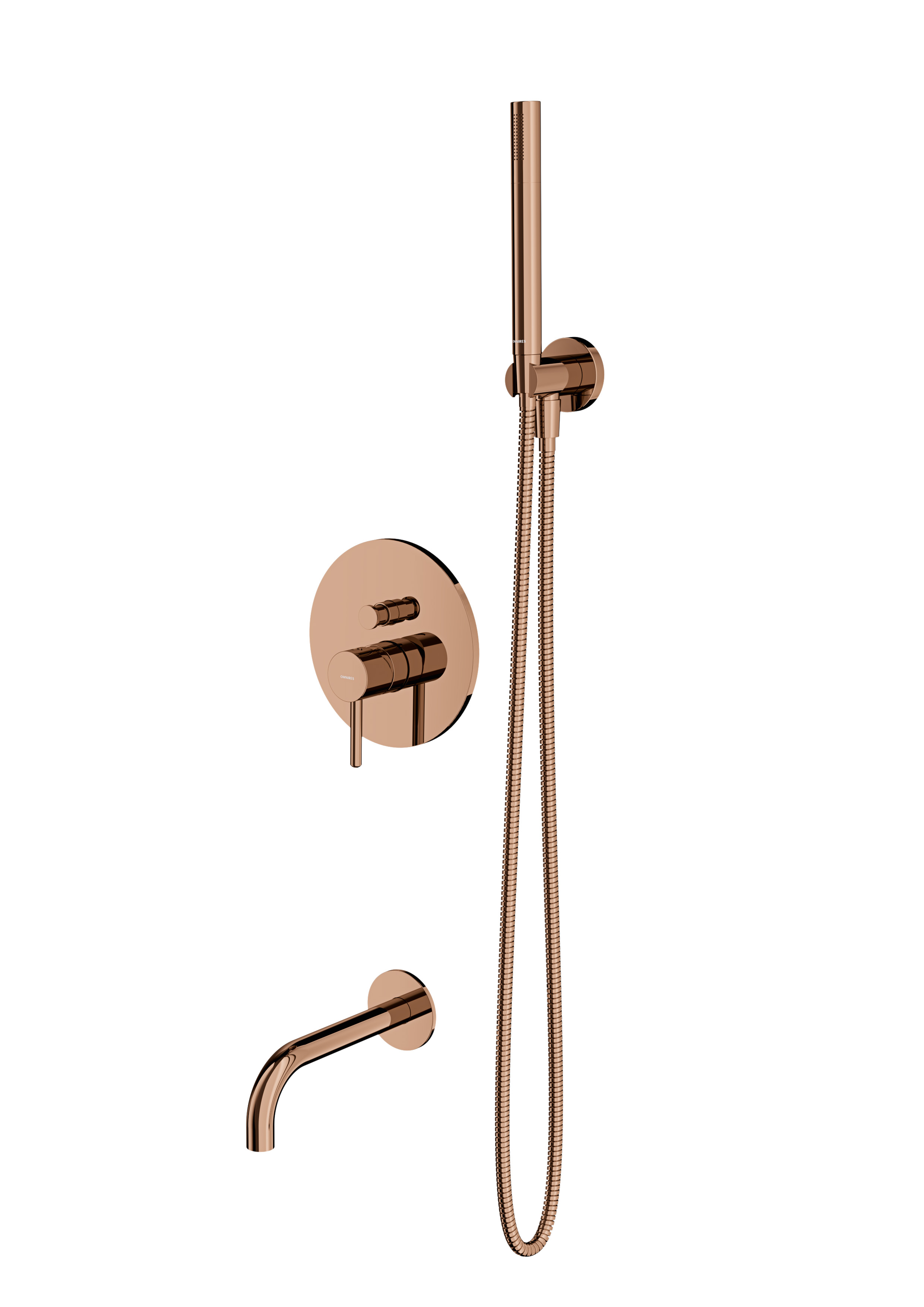 Omnires Y zestaw wannowo-prysznicowy podtynkowy miedź SYSYW01CP