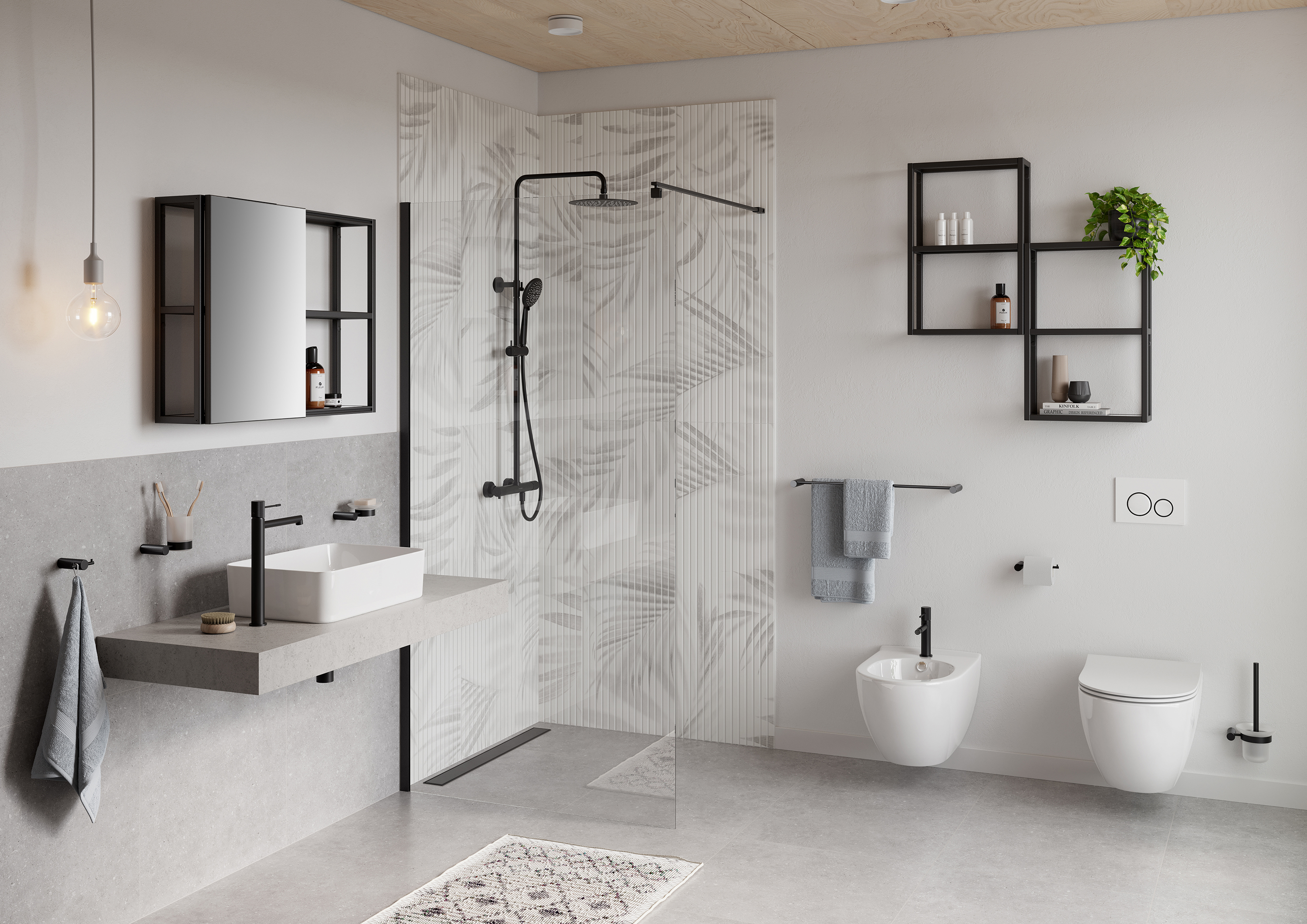 Cersanit Zen mydelniczka ścienna czarna S951-893 - Wysyłka w 24h